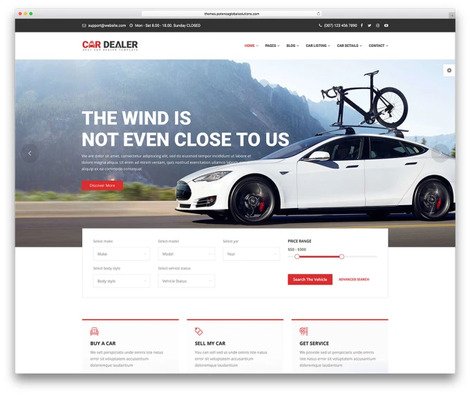 automotive website design